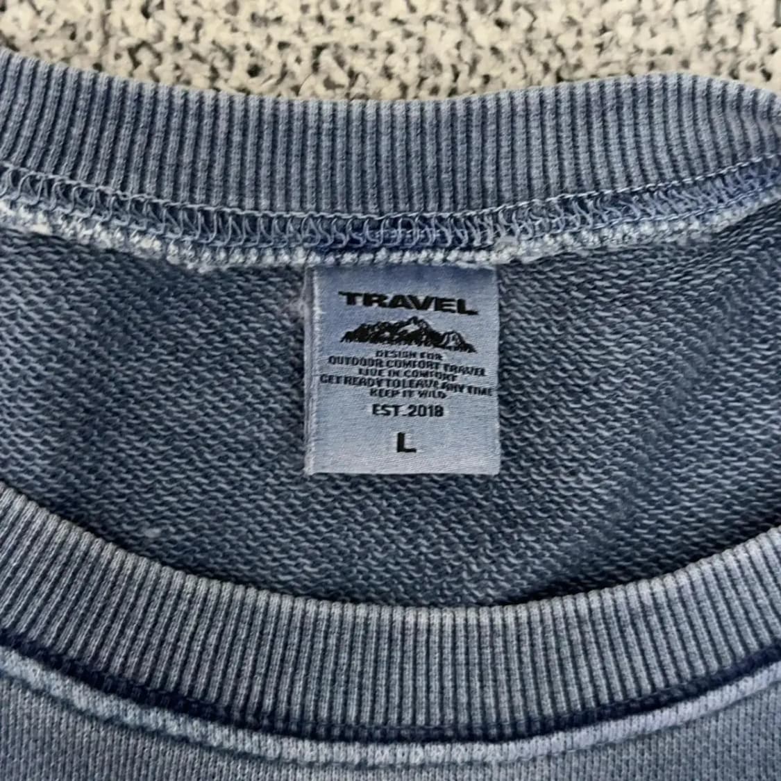 TRAVEL 피그먼트 맨투맨 상품이미지3