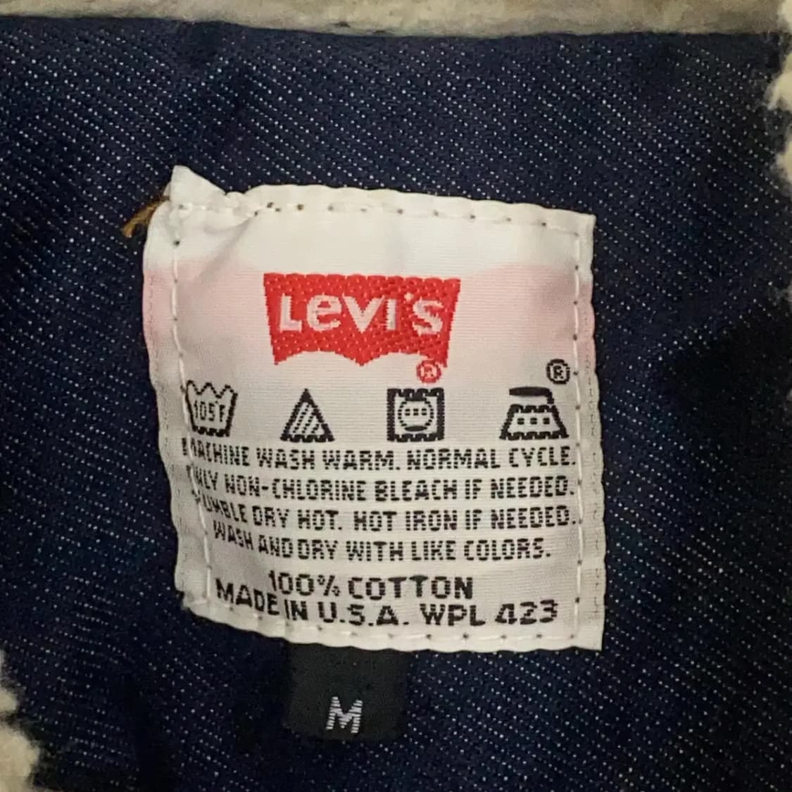 리바이스 양털 데님 무스탕 M 상품이미지4