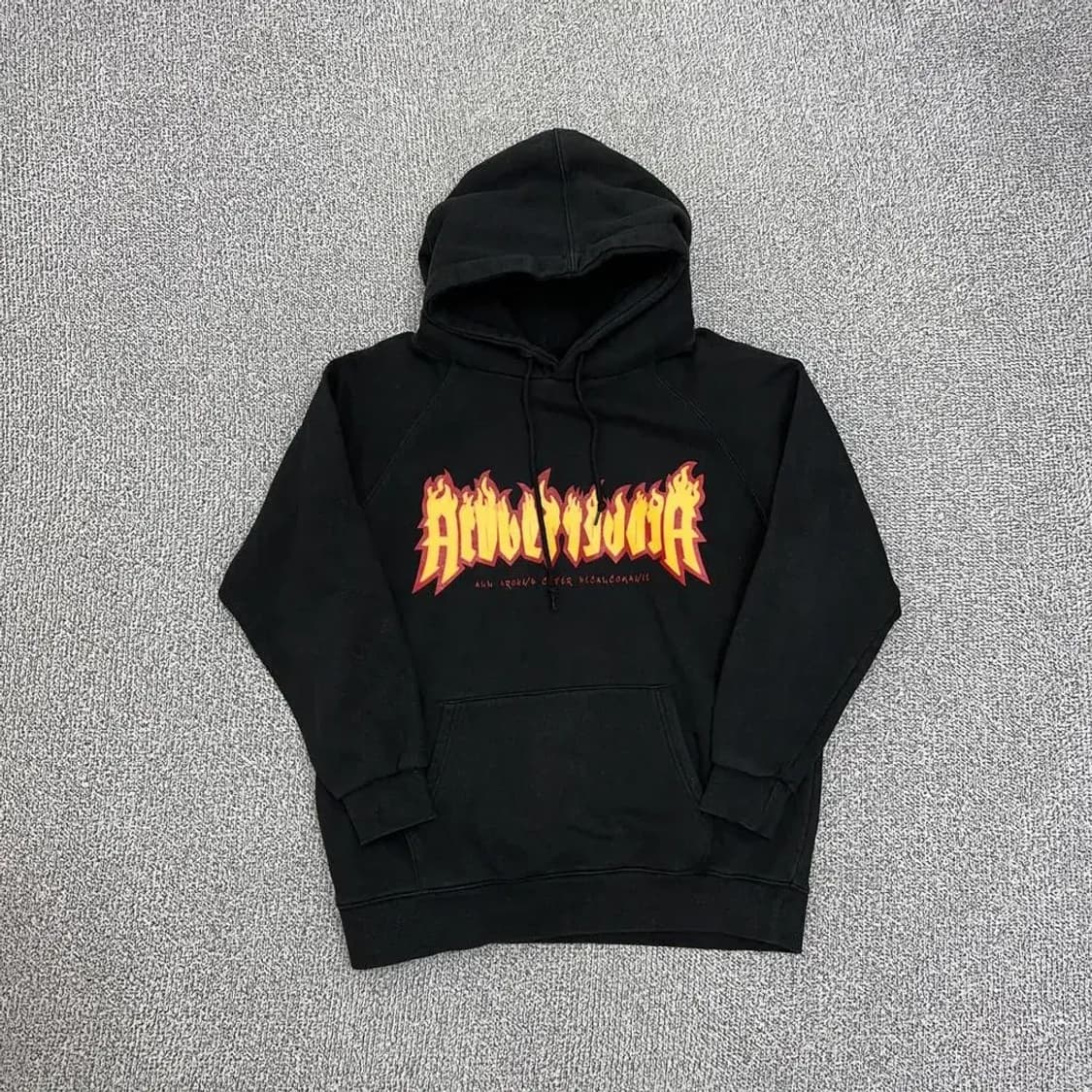 ACOVER 불꽃프린팅 후드티 M 상품이미지1