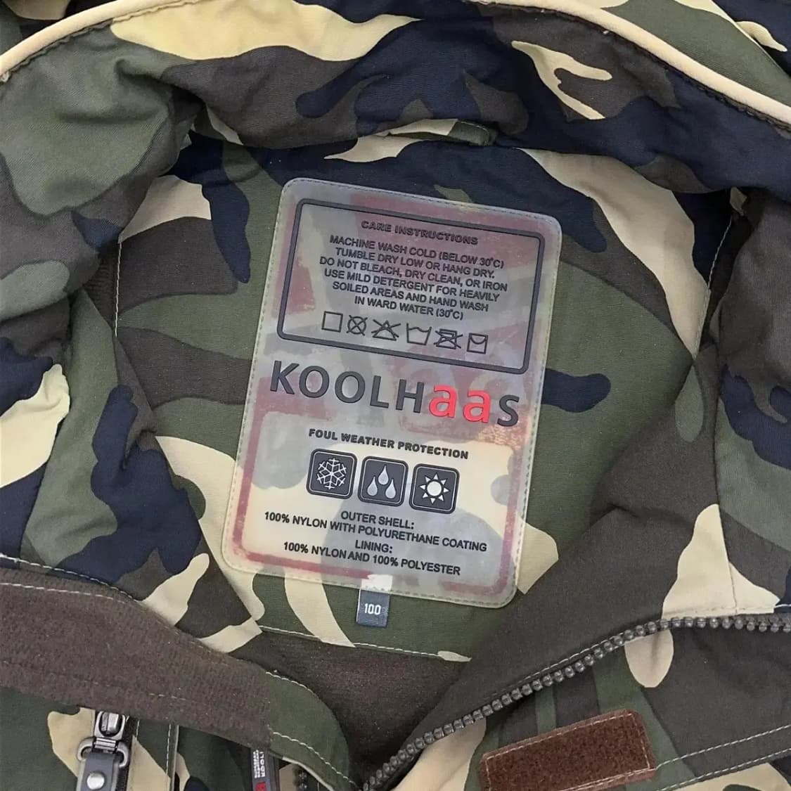 쿨하스 밀리터리 빈티지 바람막이 100 상품이미지5