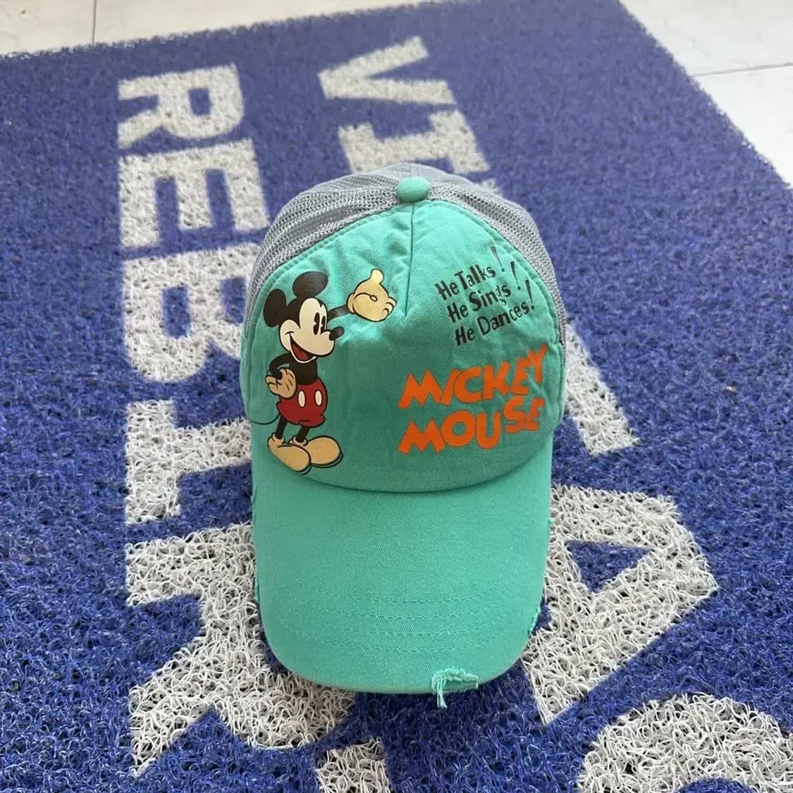 미키마우스 민트 메쉬 볼캡 상품이미지1