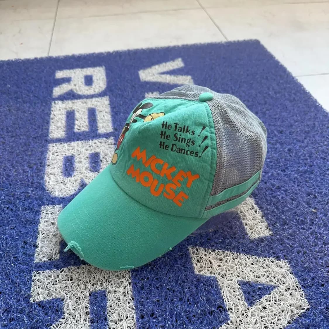 미키마우스 민트 메쉬 볼캡 상품이미지3