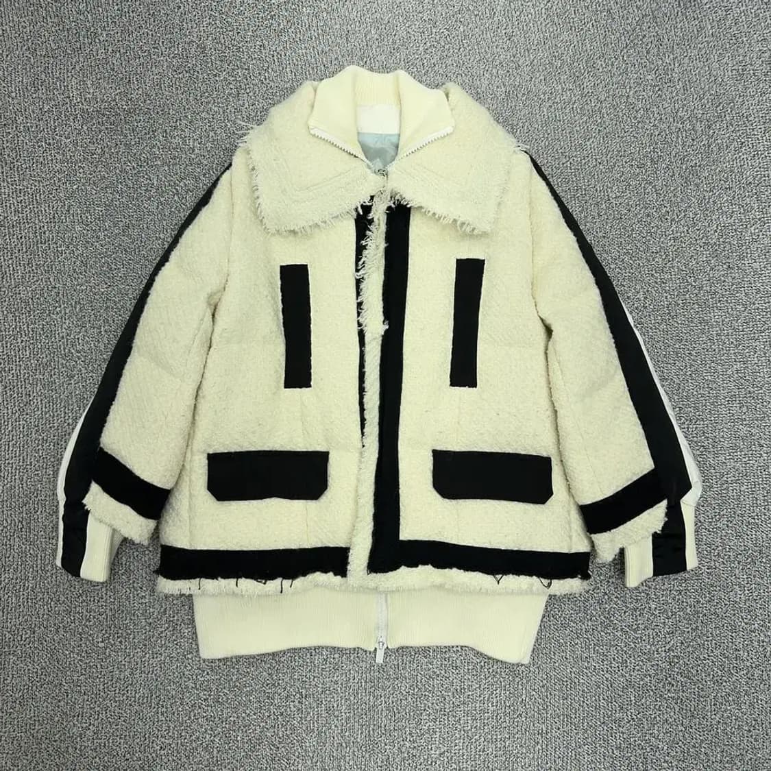 사카이 버클 레이어드 트위드 자켓 M 상품이미지2