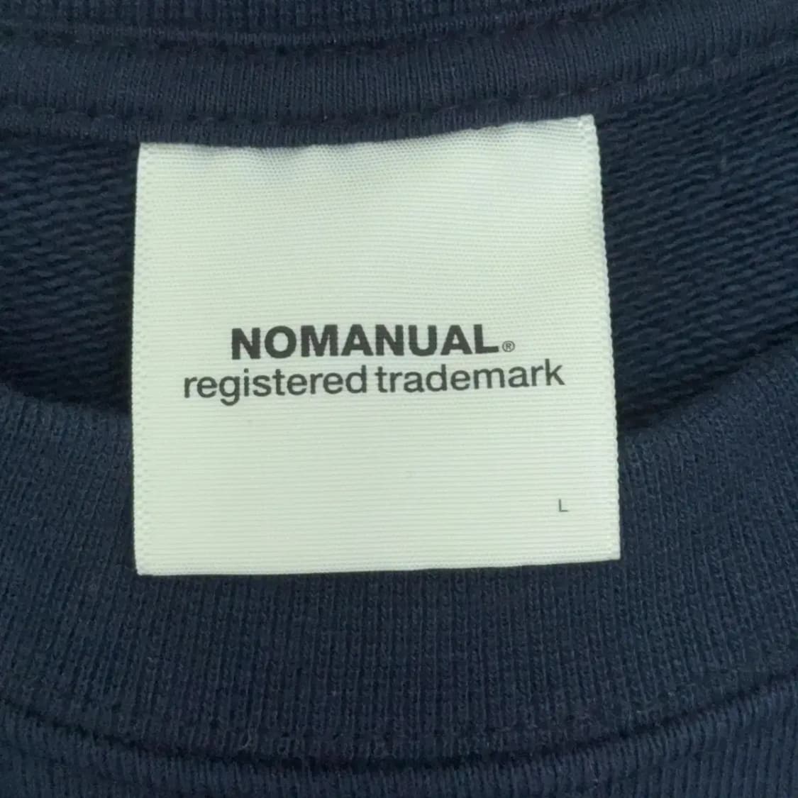 노매뉴얼 로고 맨투맨 L 상품이미지4