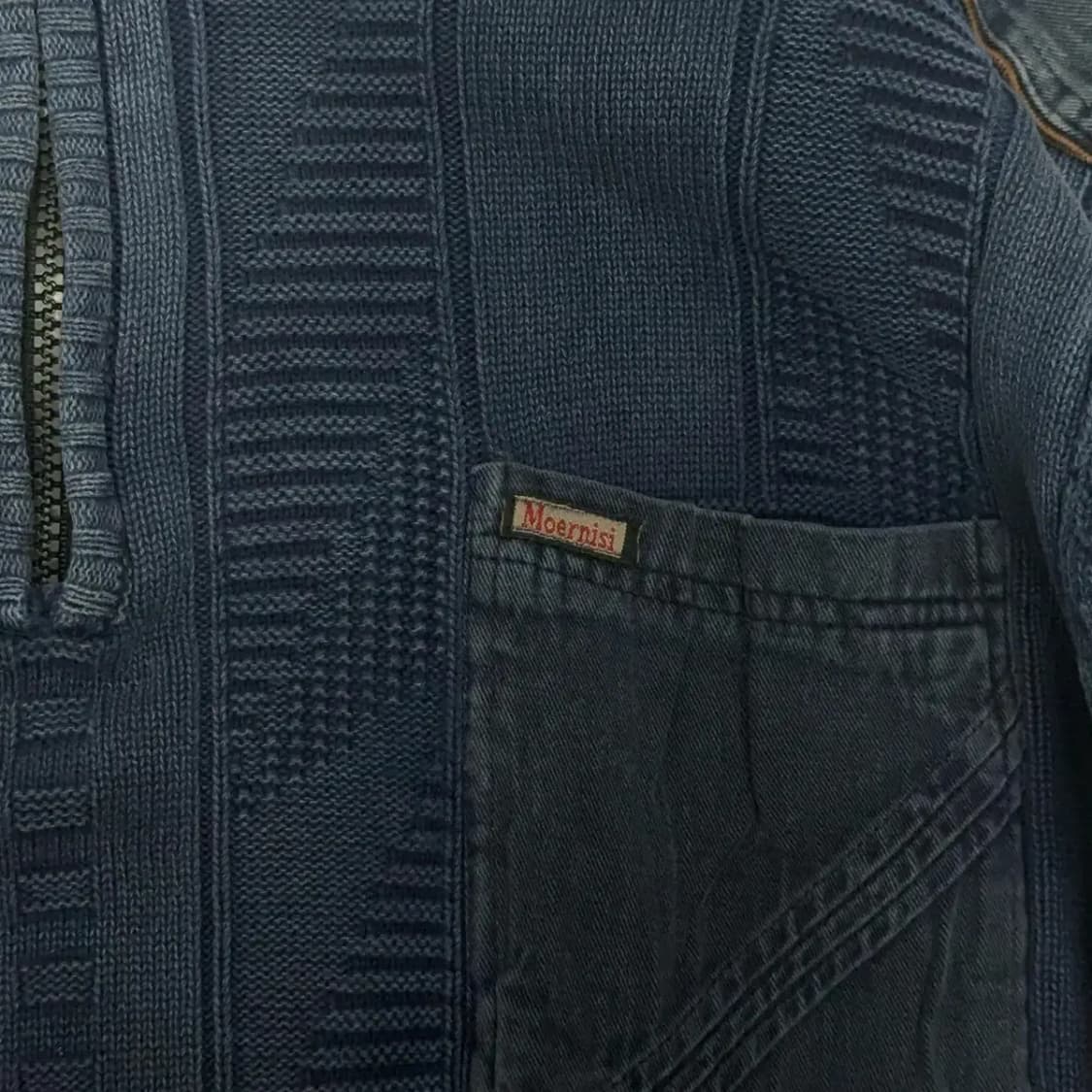 빈티지 하프집업 니트 XL 상품이미지3