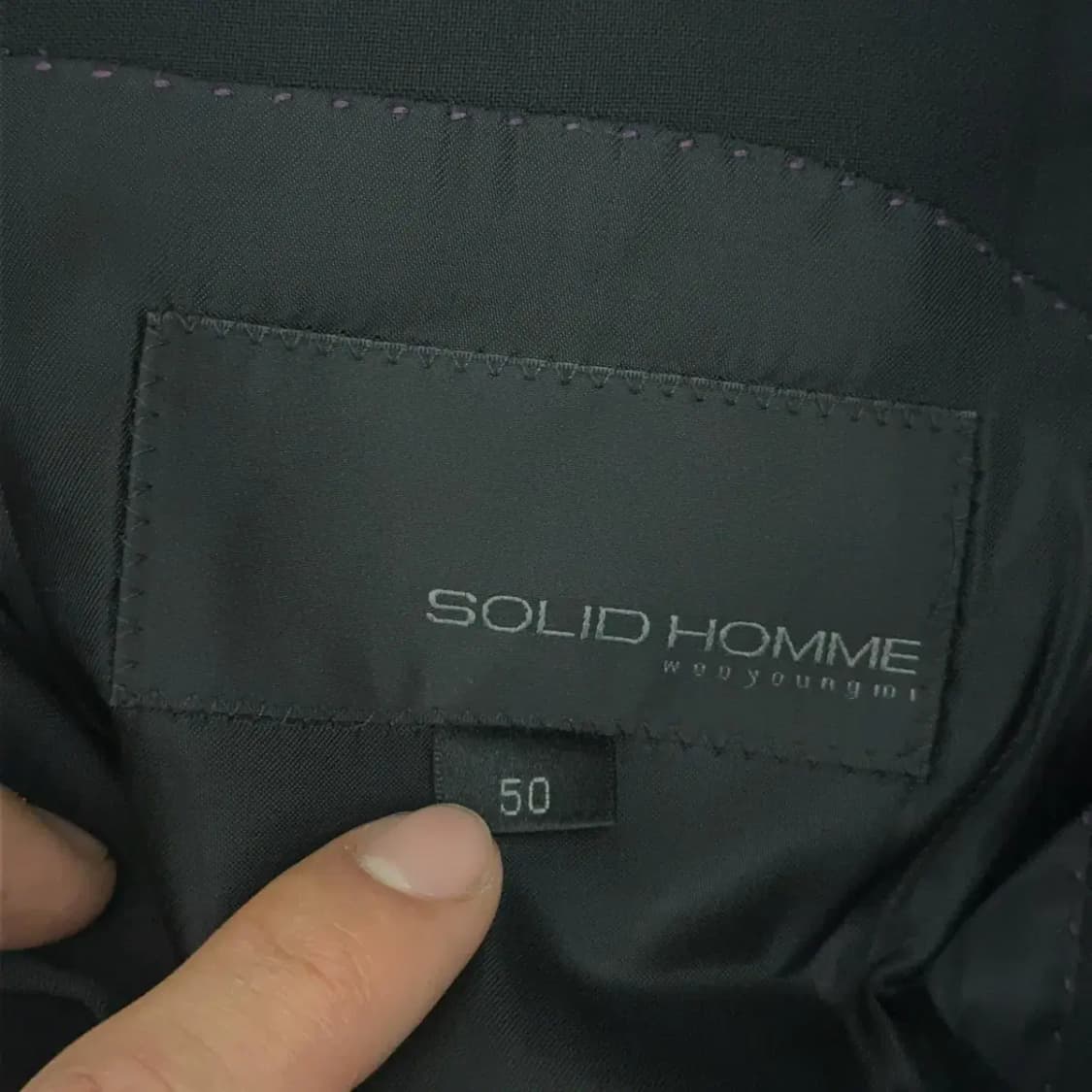 솔리드옴므 원버튼 블레이저 110 상품이미지4