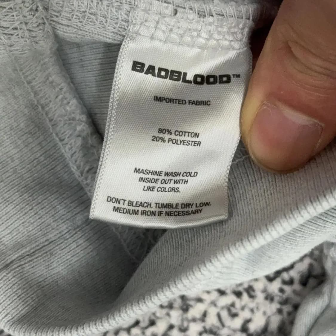 배드블러드 크롭 후드티 S 상품이미지6