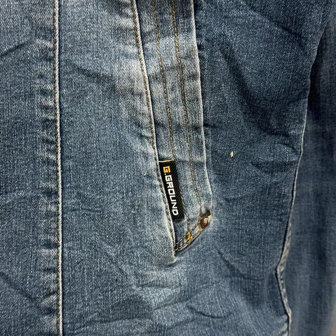 GGROUND 재팬 빈티지 워싱 데님자켓 3L 상품이미지2