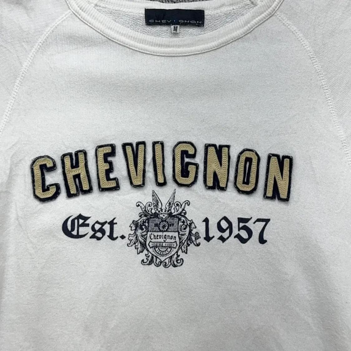CHEVIGNON 쉐비뇽 여성 코튼 맨투맨 M 상품이미지3