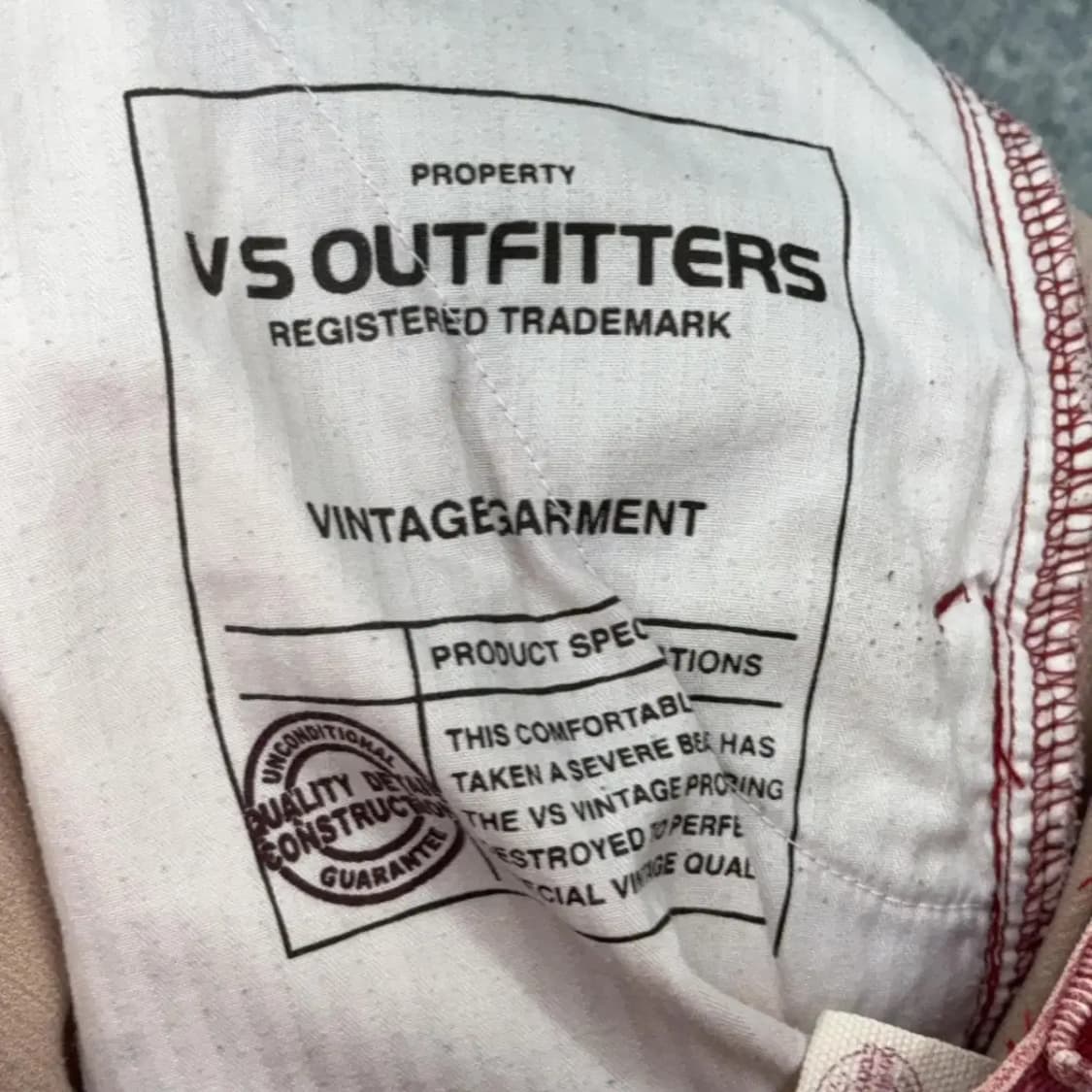 빔즈 Y2K 레드 부츠 카고팬츠 28 상품이미지4