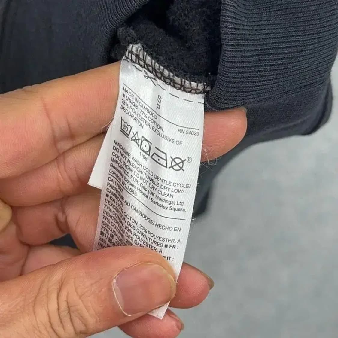 갭 로고 후드티 S 상품이미지5