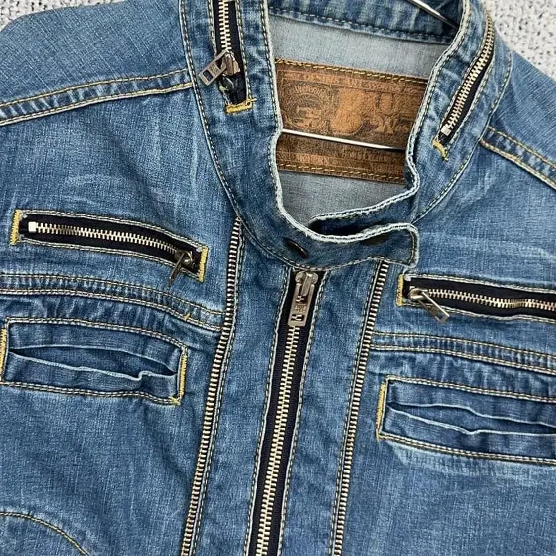 빈티지 디테일 데님자켓 상품이미지3