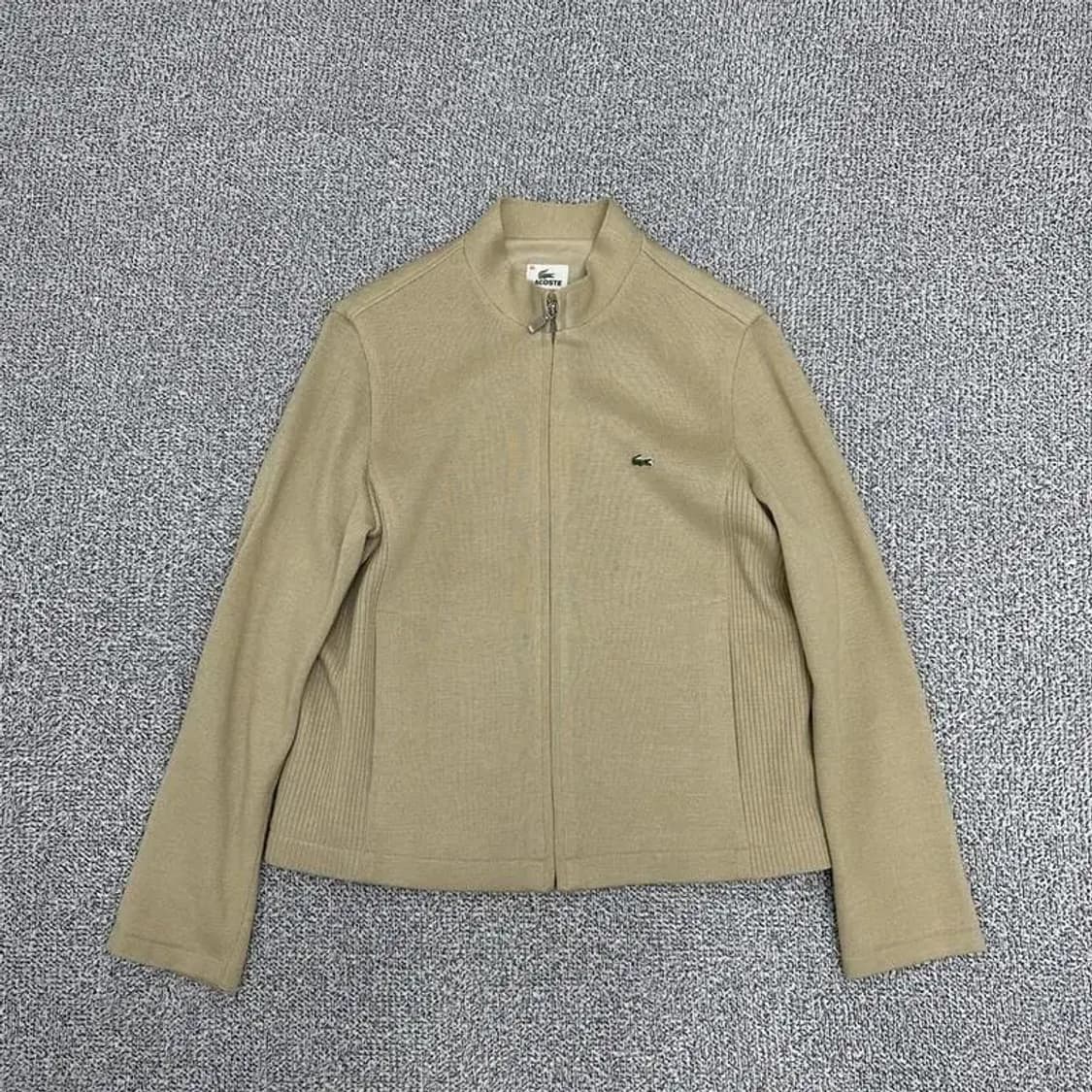 라코스테 폴리에스터 베이지 니트자켓 95 상품이미지1