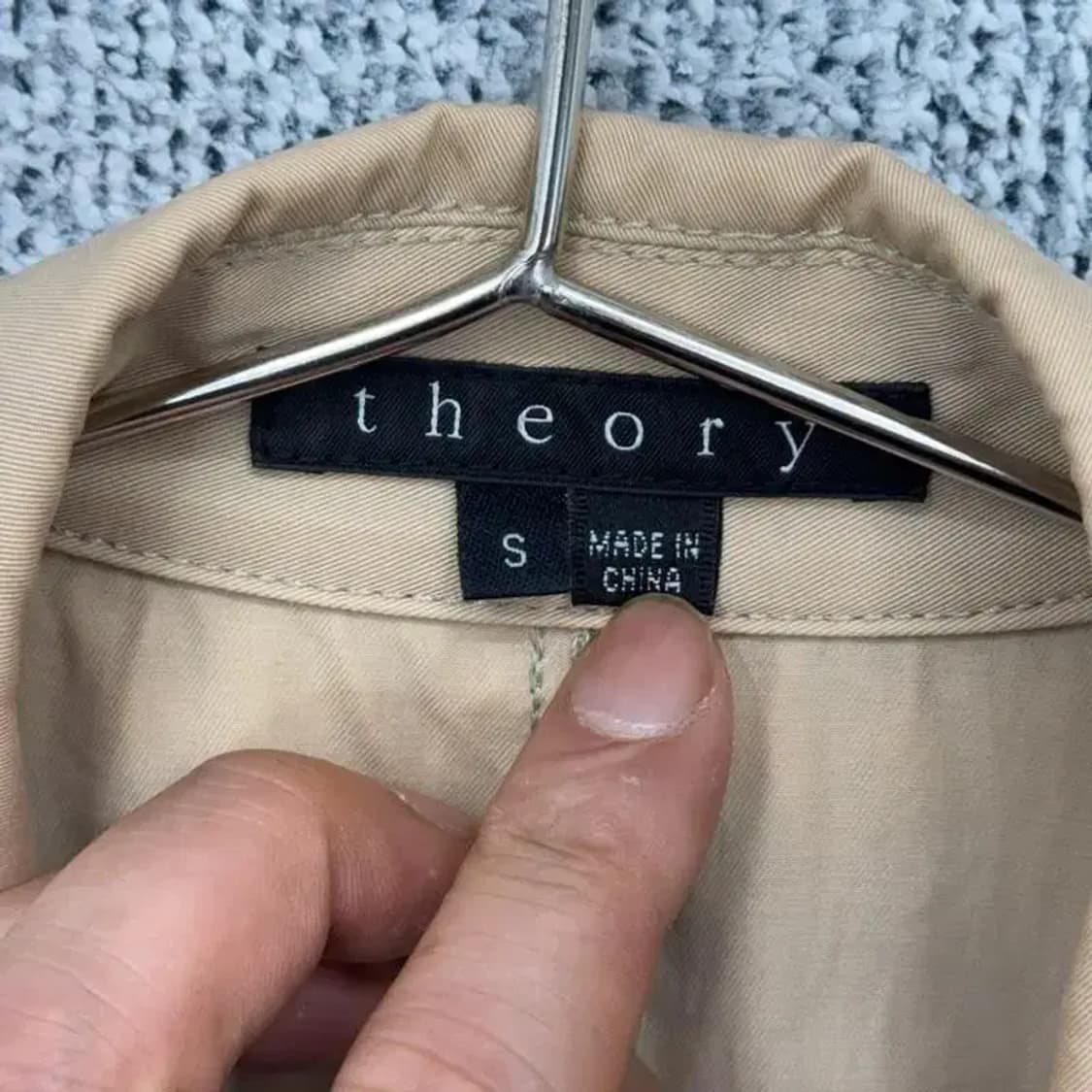 띠어리 여성 베이지 트렌치 코트 S 상품이미지4