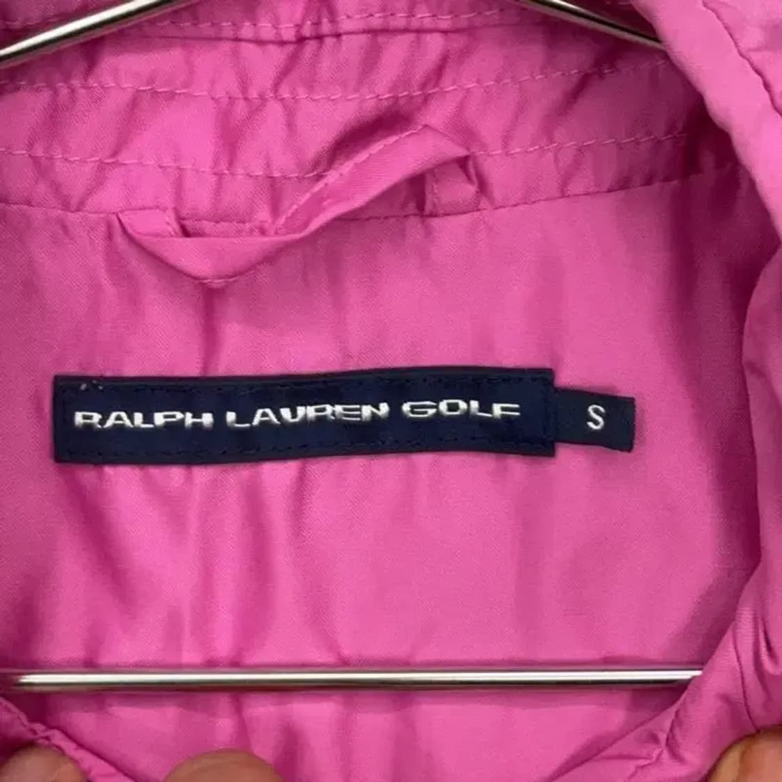 랄프로렌 골프 핑크 나일론 조끼 S 상품이미지4