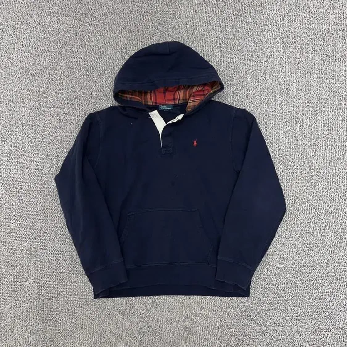 폴로 버튼 후드티 상품이미지2
