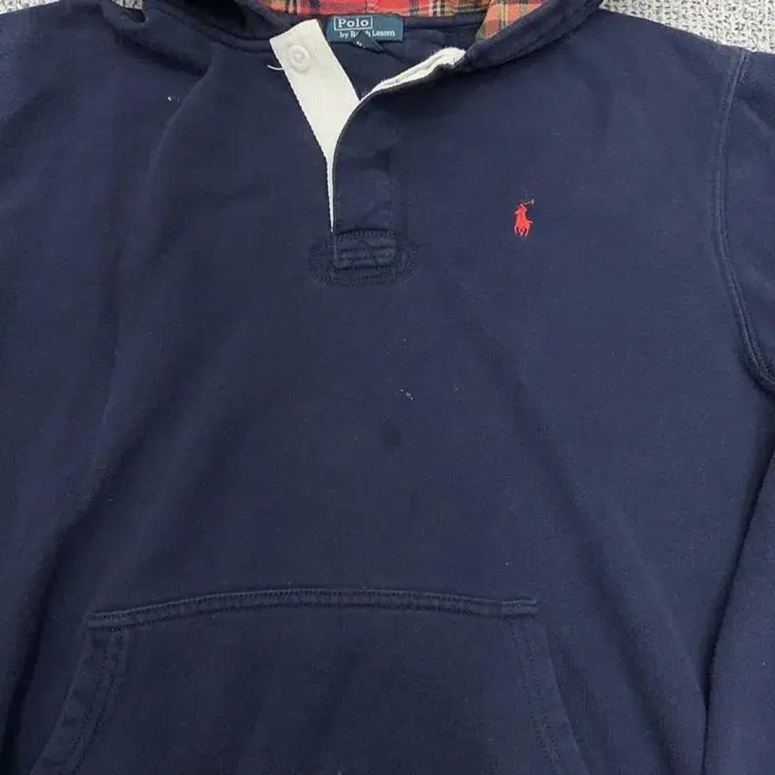 폴로 버튼 후드티 상품이미지4