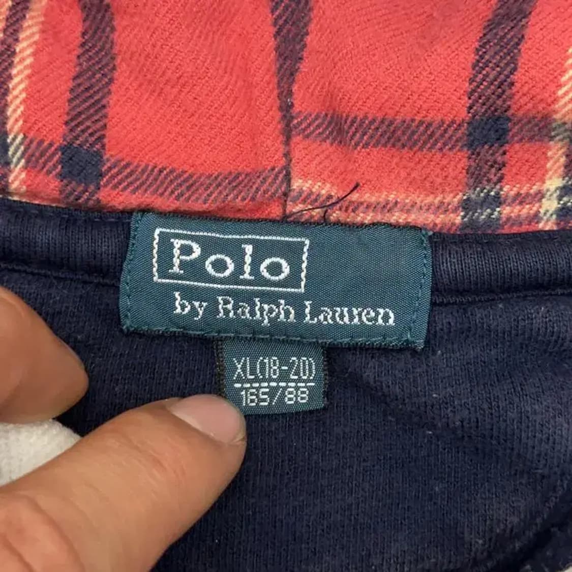 폴로 버튼 후드티 상품이미지5