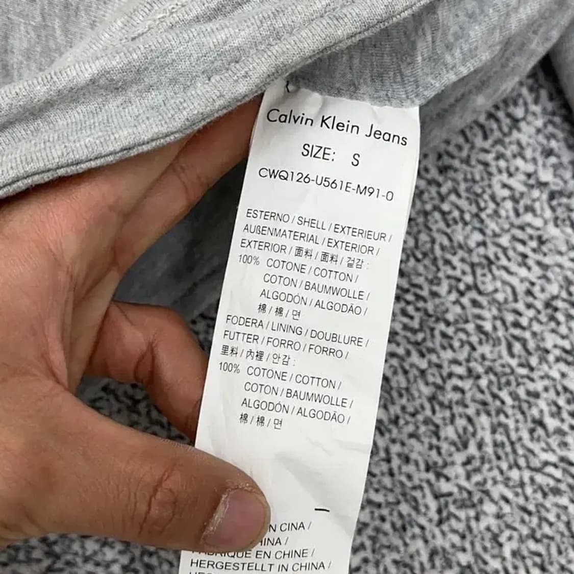 캘빈클라인 코튼 라이더 집업 자켓 S 상품이미지5