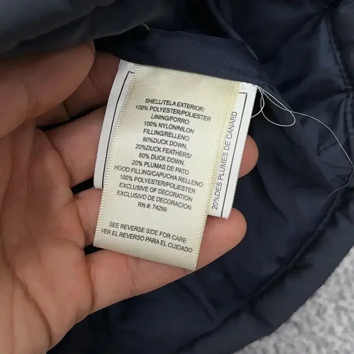 디젤 덕다운 네이비 패딩 상품이미지5