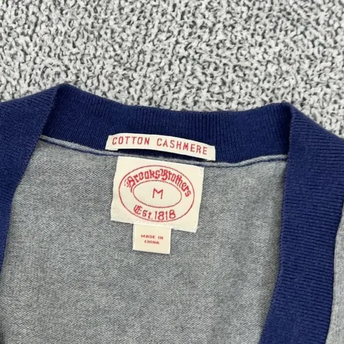 브룩스브라더스 코튼 캐시미어 가디건 M 상품이미지4