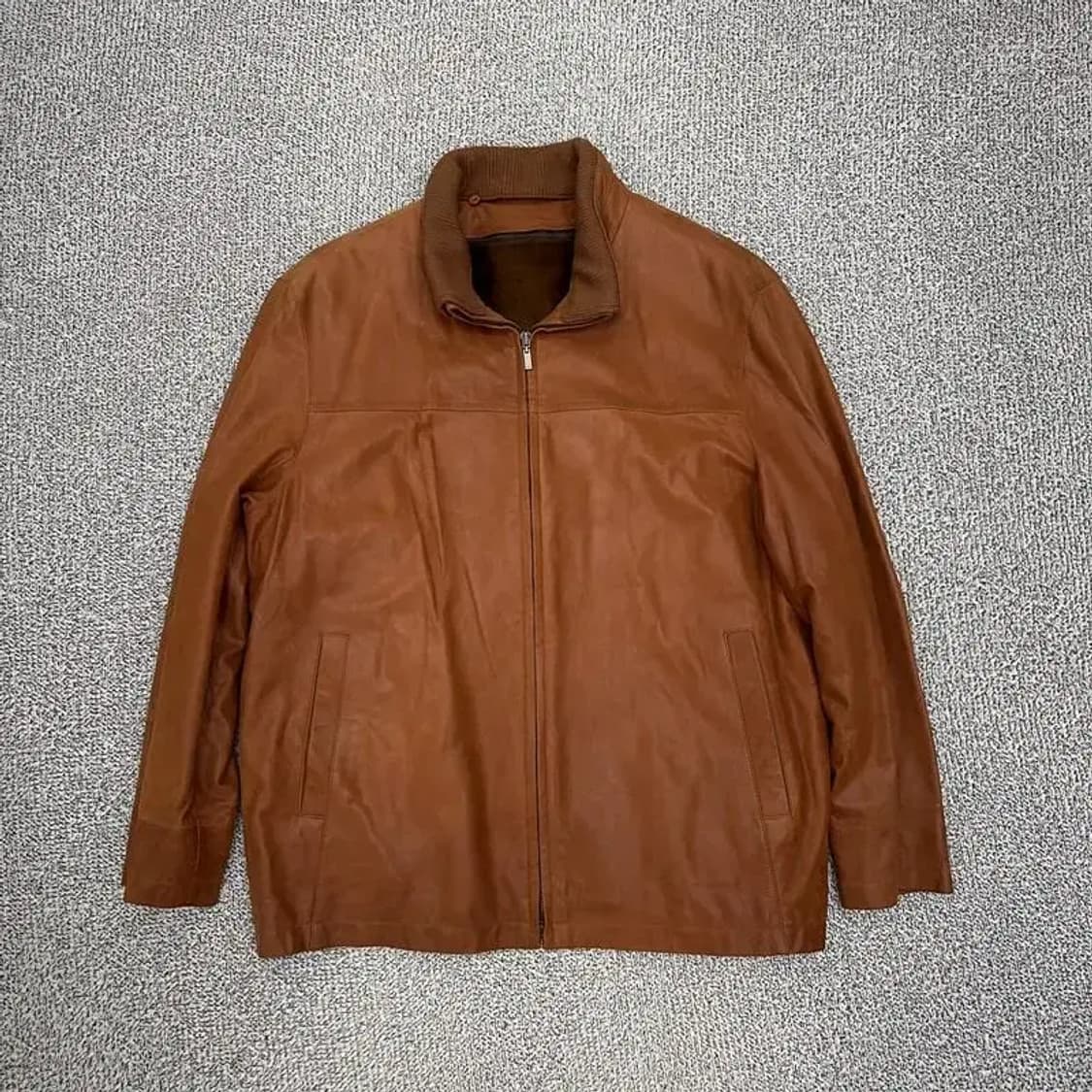 캠브릿지 송아지가죽 토끼털 내피 자켓 100 상품이미지2