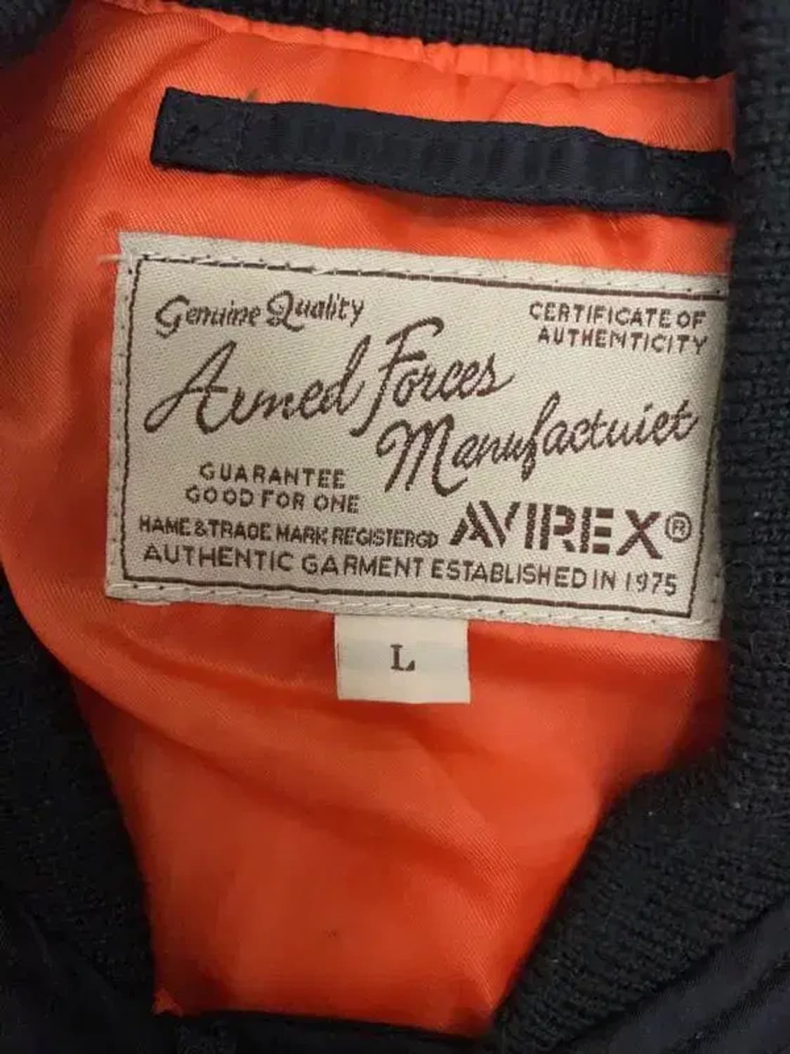 아비렉스 성조기 ma-1 L 상품이미지9