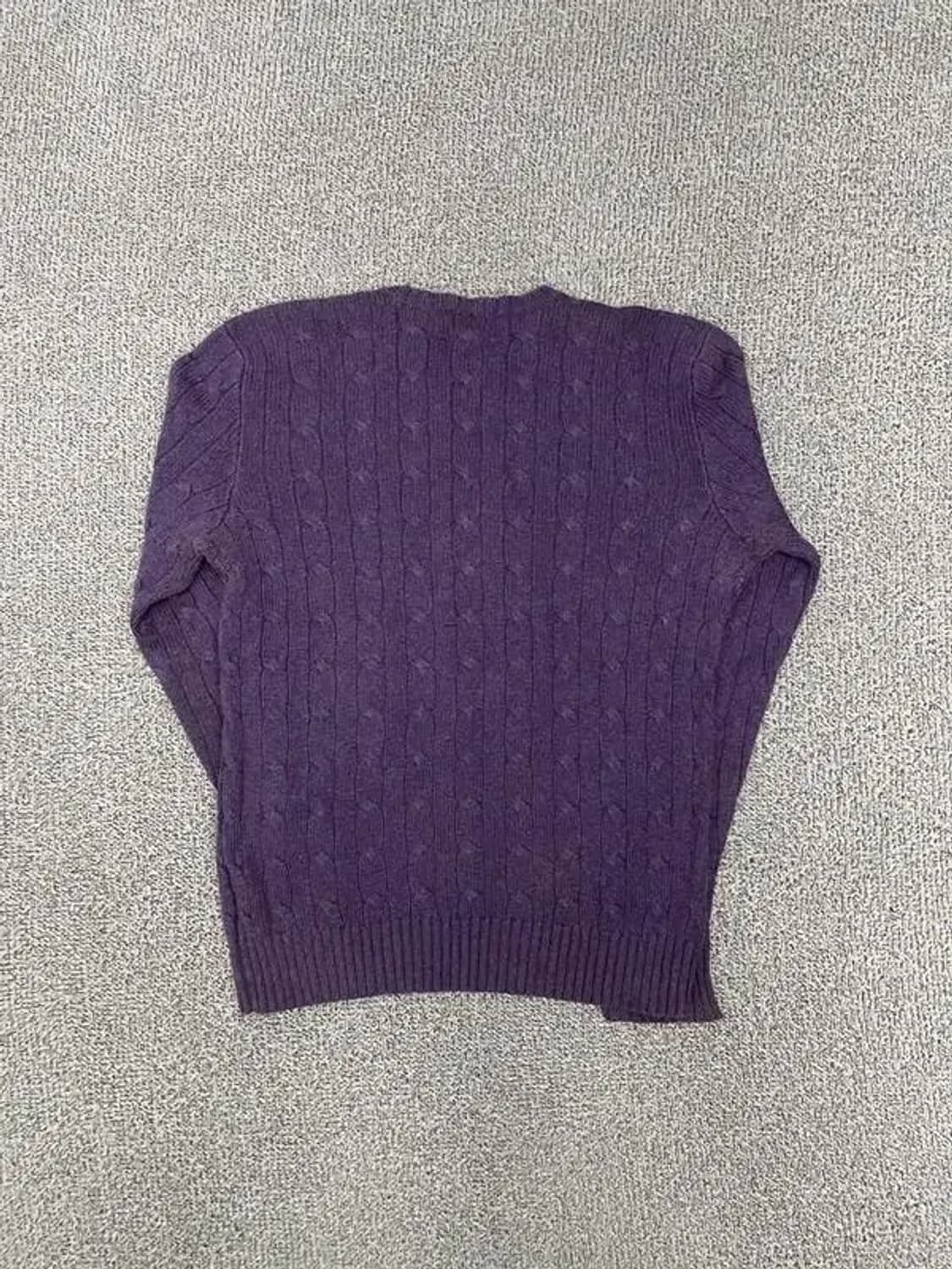 폴로 캐시미어 실크 퍼플 니트 S 상품이미지3