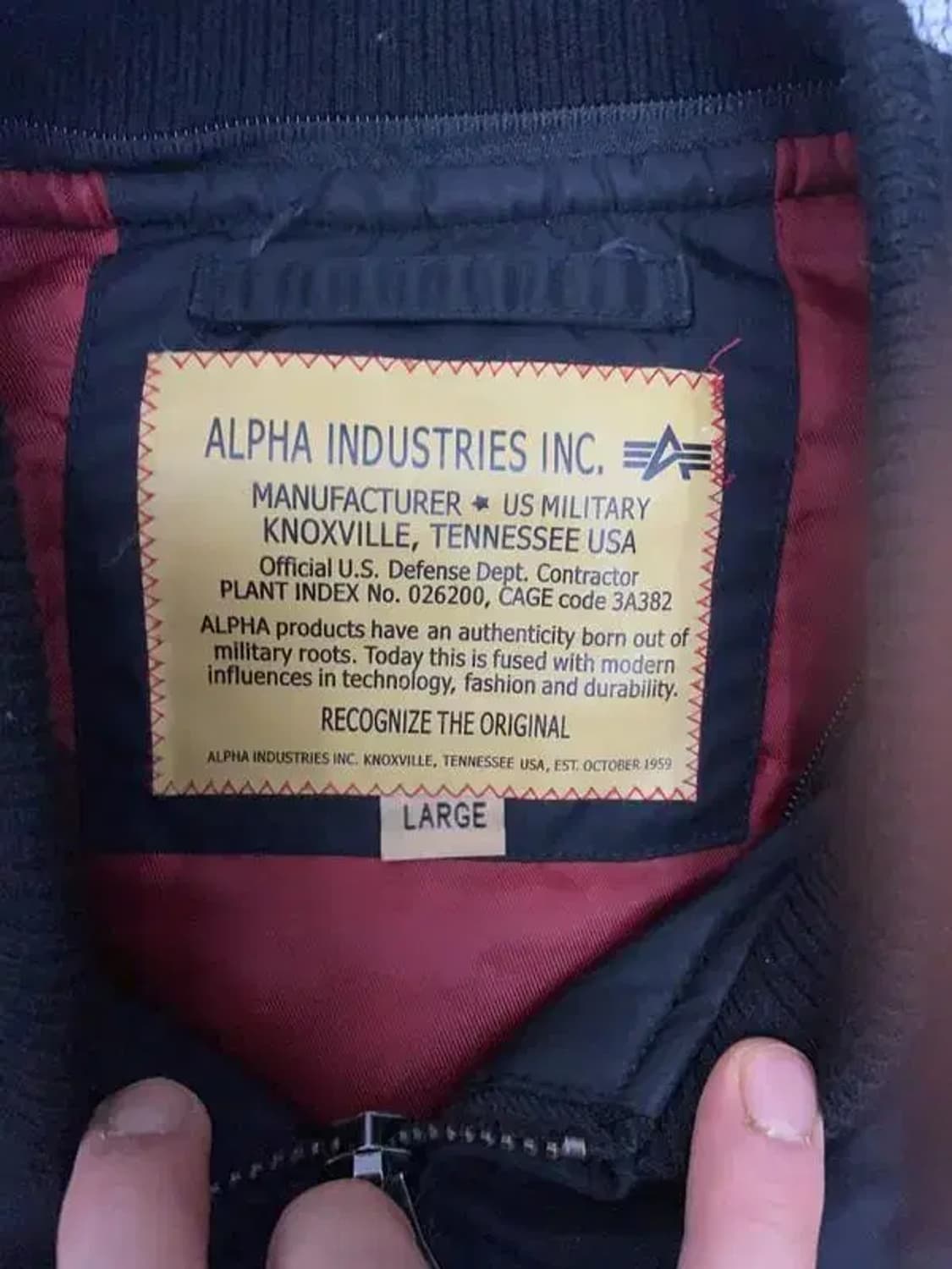 알파인더스트리 MA-1 L 상품이미지6