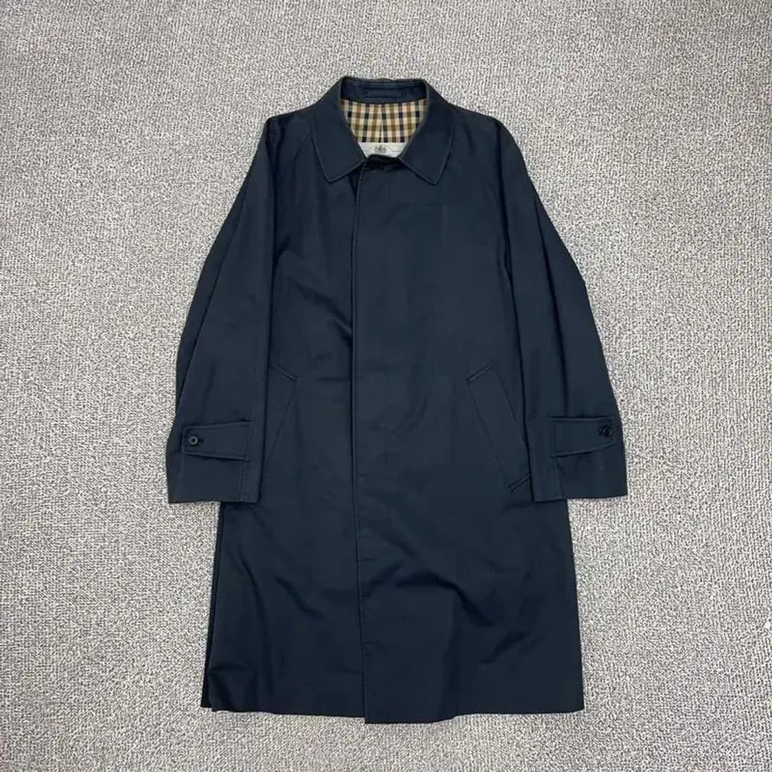 아쿠아스큐텀 네이비 트렌치 코트 L 상품이미지1