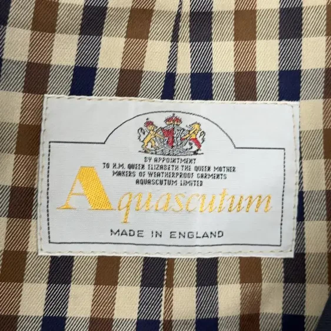 아쿠아스큐텀 네이비 트렌치 코트 L 상품이미지5