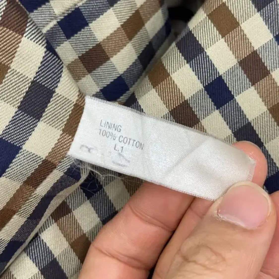 아쿠아스큐텀 네이비 트렌치 코트 L 상품이미지6