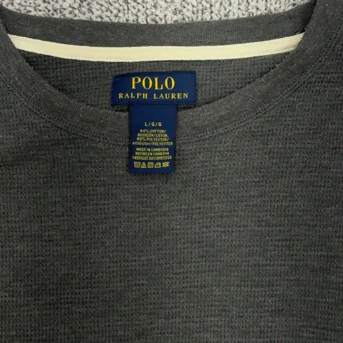 폴로 그레이 니트 맨투맨 L 상품이미지4