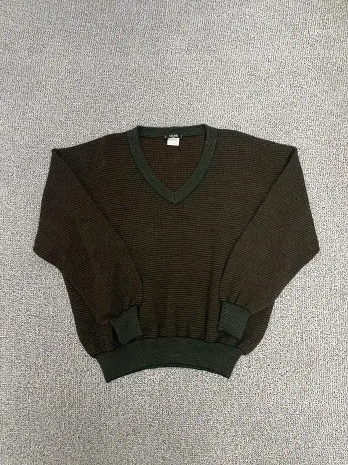 셀린느 아카이브 브이넥 울 니트 상품이미지1