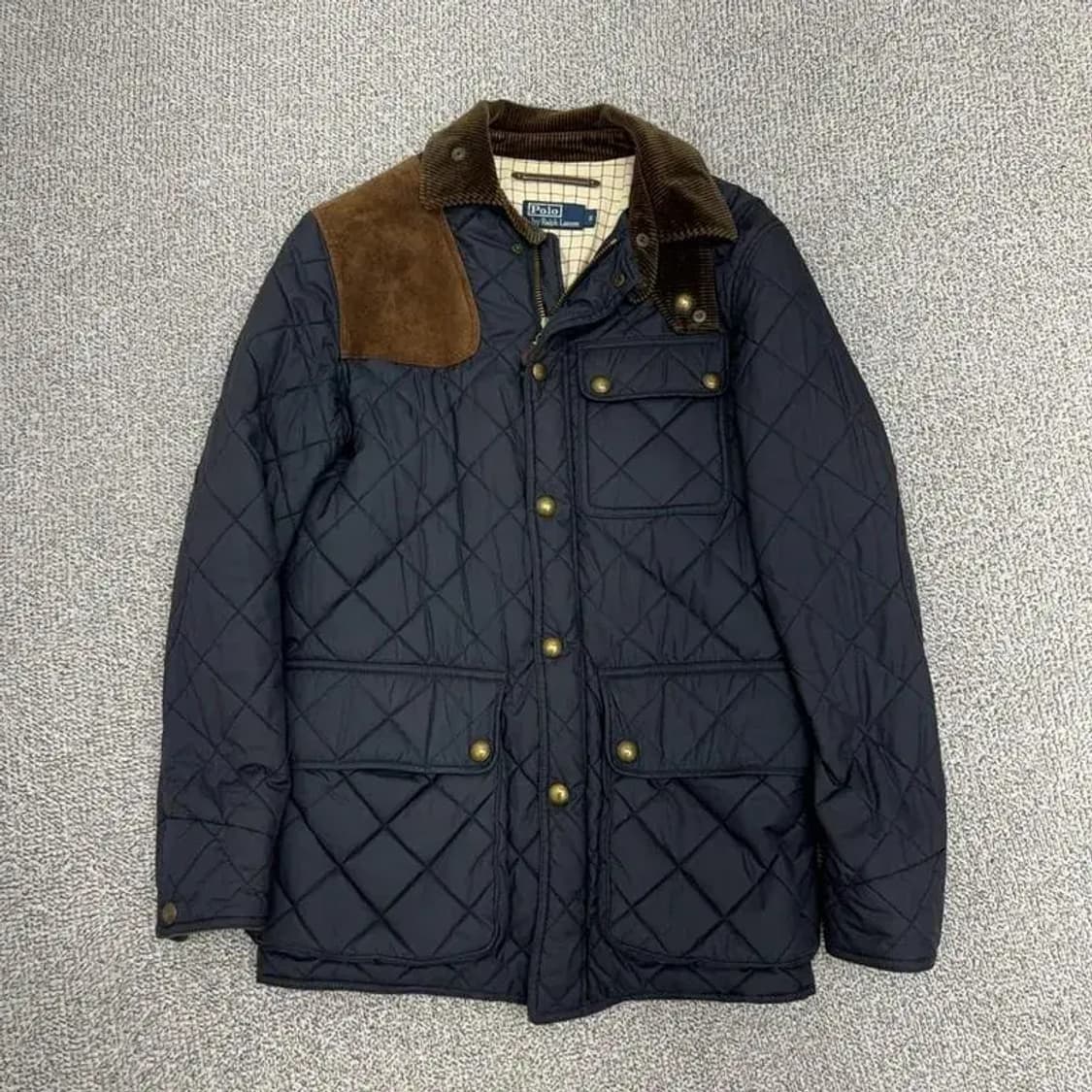 폴로 랄프로렌 레더 바이커 퀄팅 자켓 S 상품이미지1