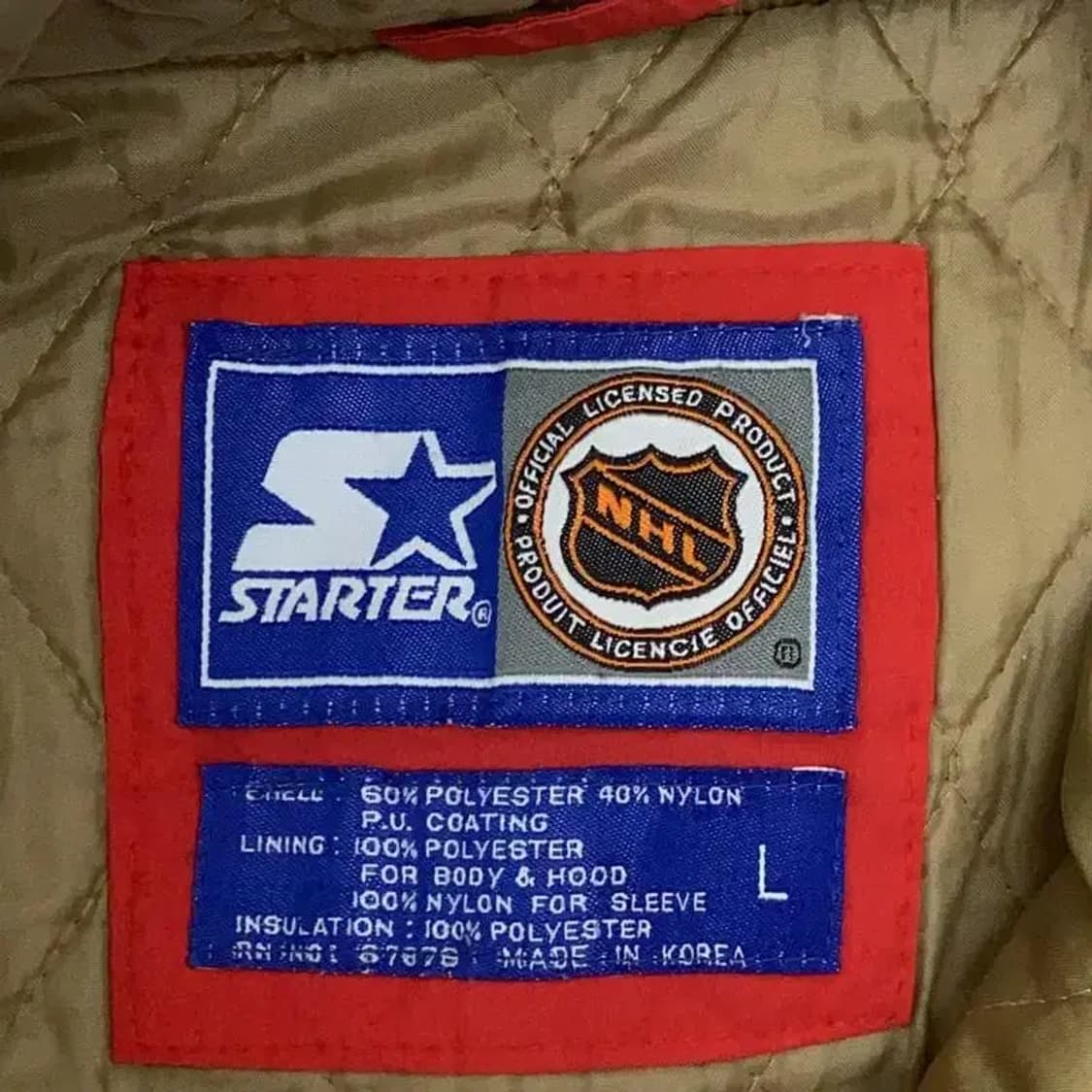 스타터 NFL 워싱턴 후드 스타디움 점퍼 L 상품이미지5