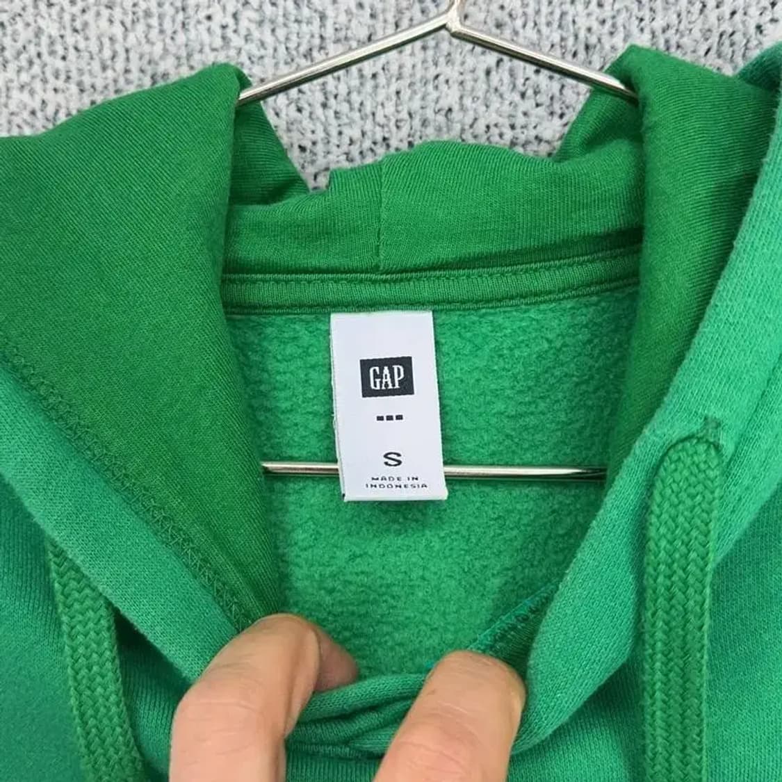 갭 그린 로고 후드티 S 상품이미지4