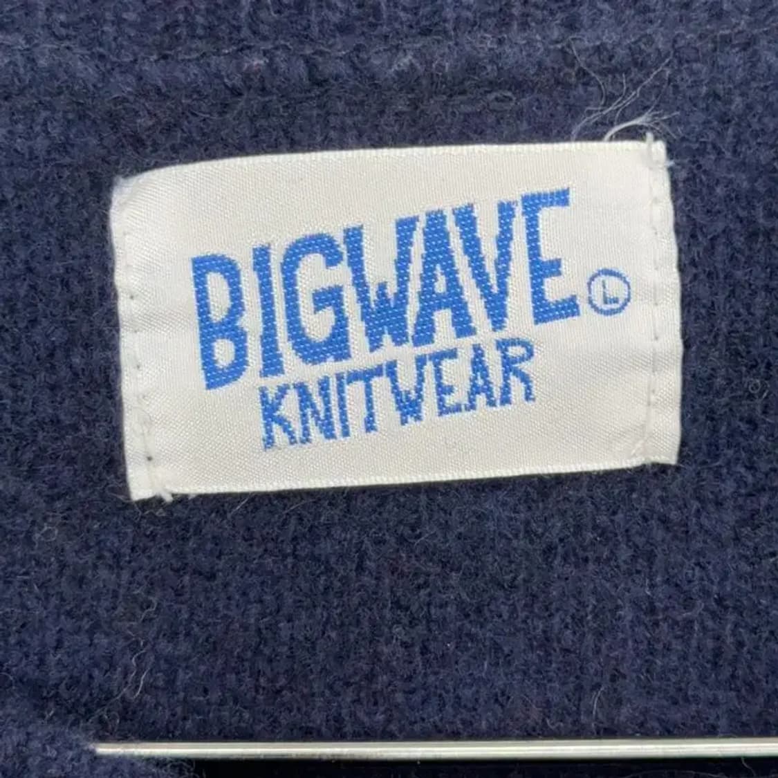 빅웨이브 프린팅 울 니트 상품이미지3