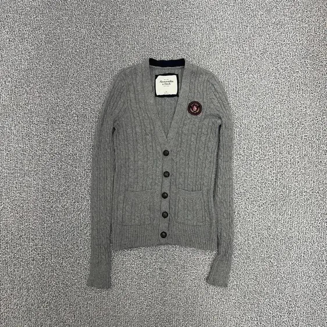 아베크롬비 꽈배기 니트 가디건 XS 상품이미지1