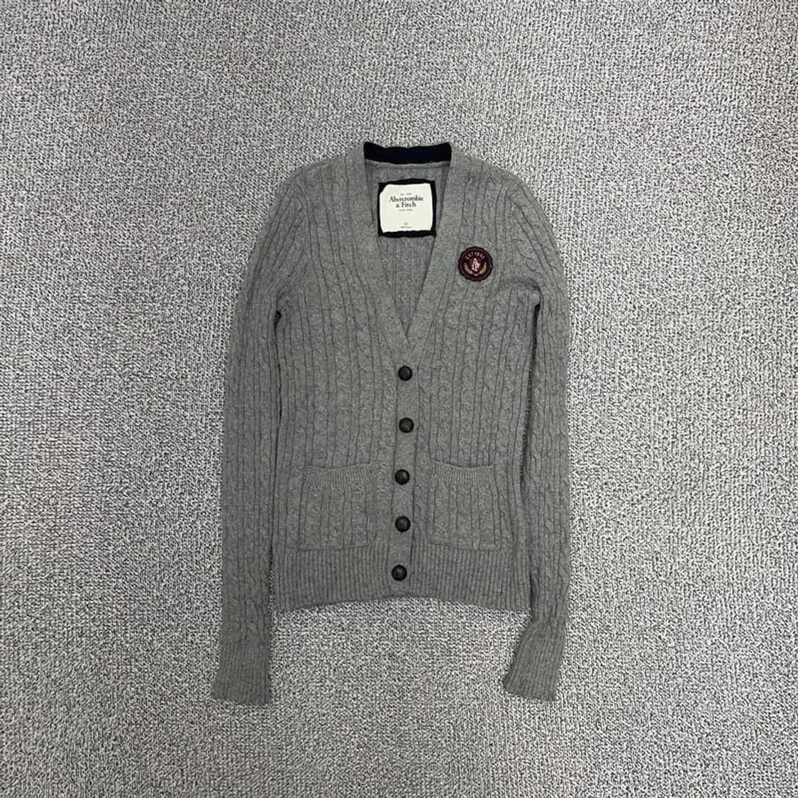 아베크롬비 꽈배기 니트 가디건 XS 상품이미지2