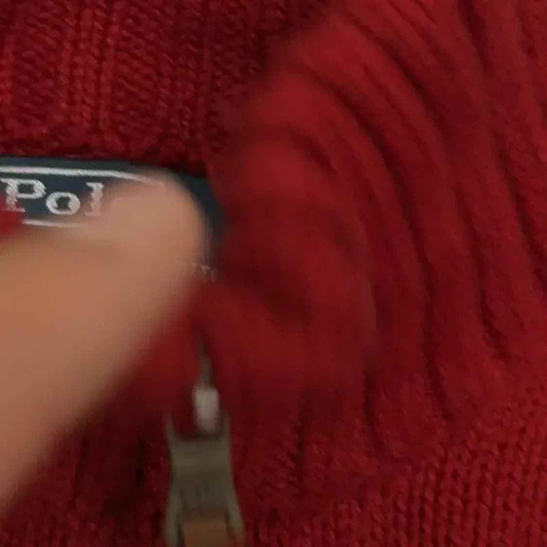 폴로 랄프로렌 신형 반집업 니트 S 상품이미지5