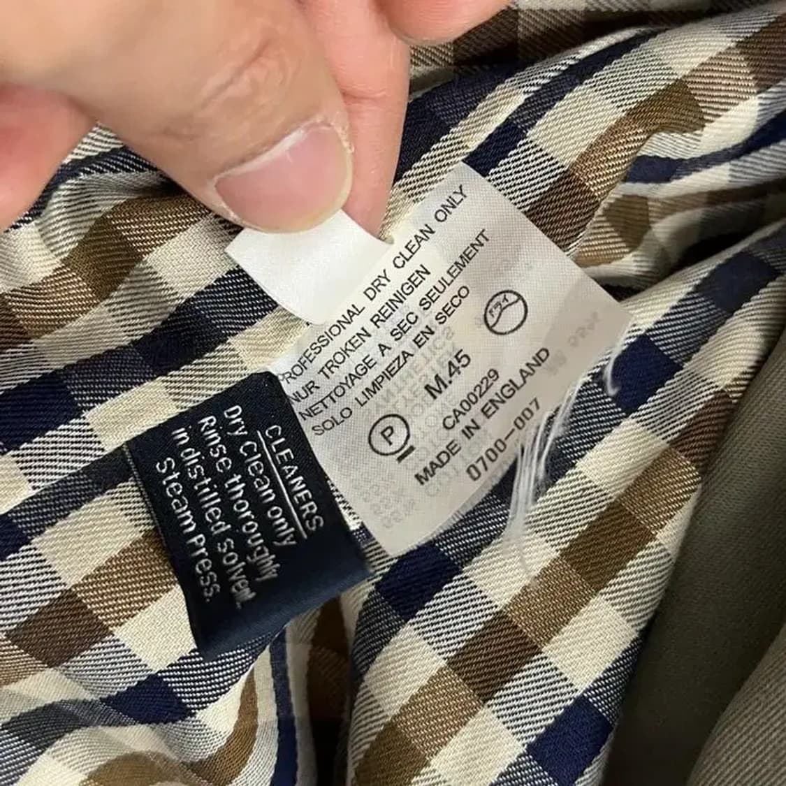 아쿠아스큐텀 영국제 빈티지 코트 M 상품이미지6