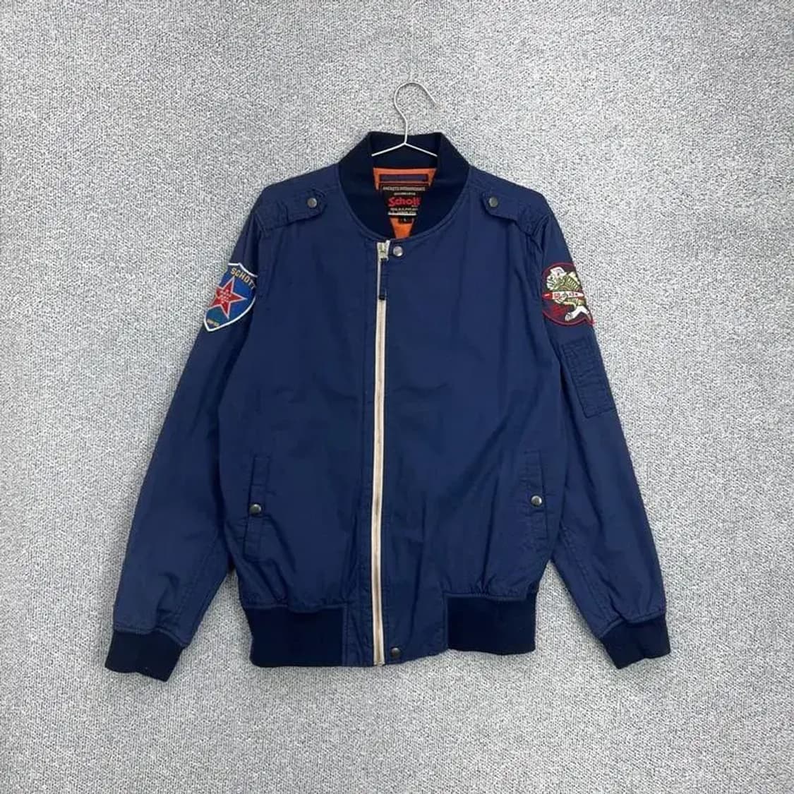 SCHOTT 쇼츠 패치 블루종 L 상품이미지1