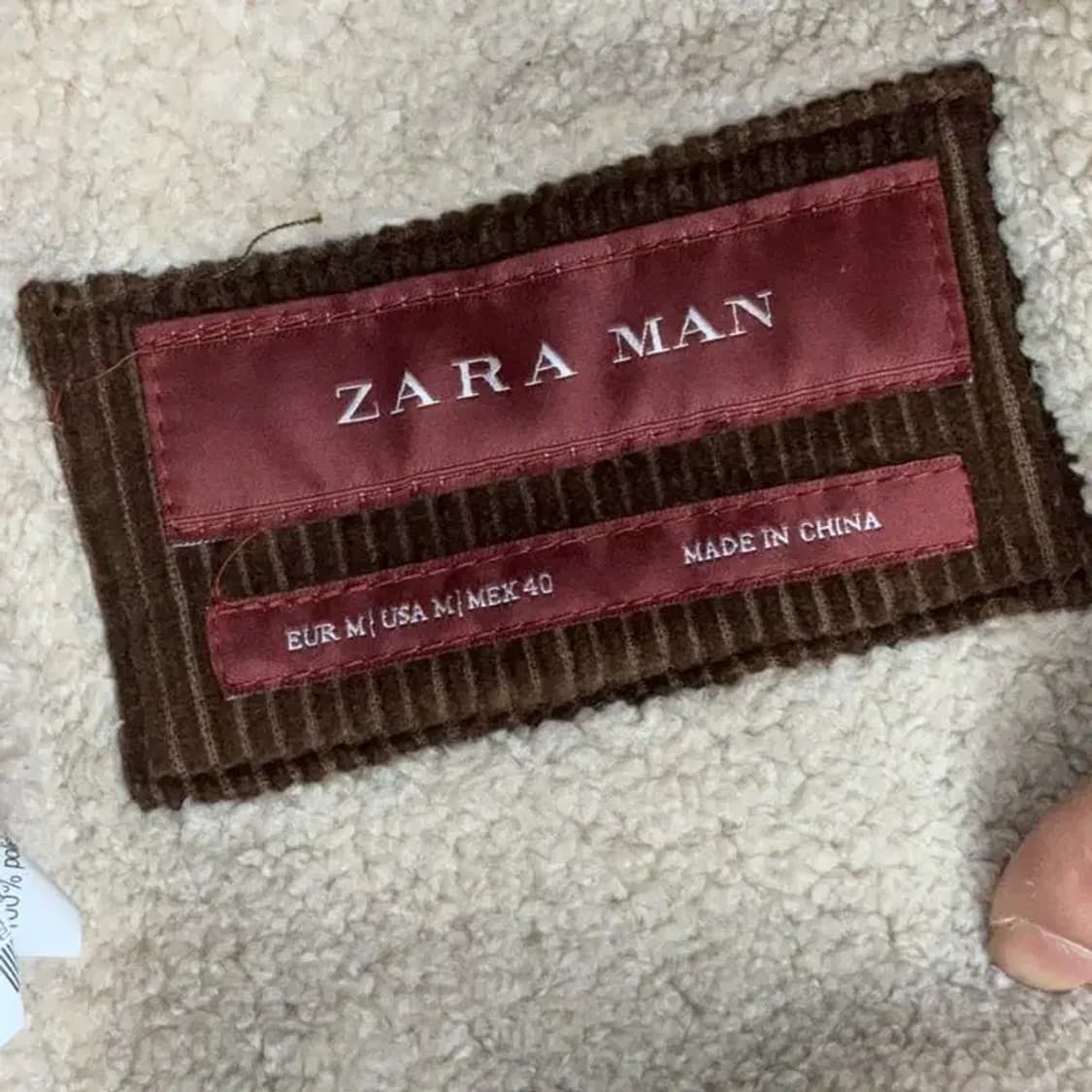 자라 골덴 무스탕 자켓 M 상품이미지3