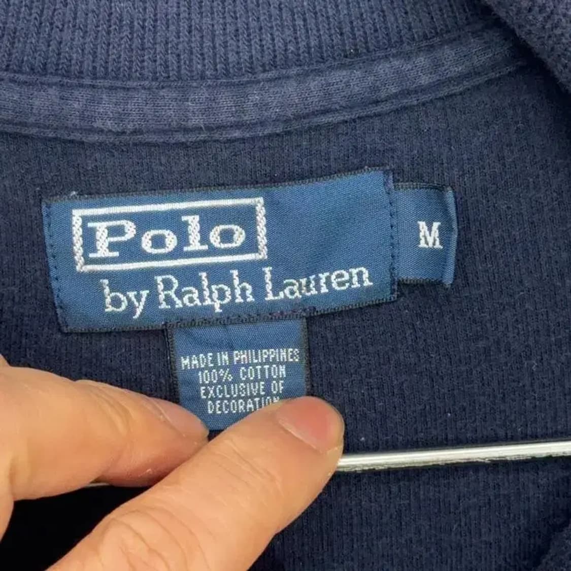 폴로 반집업 코튼 니트 M 상품이미지4