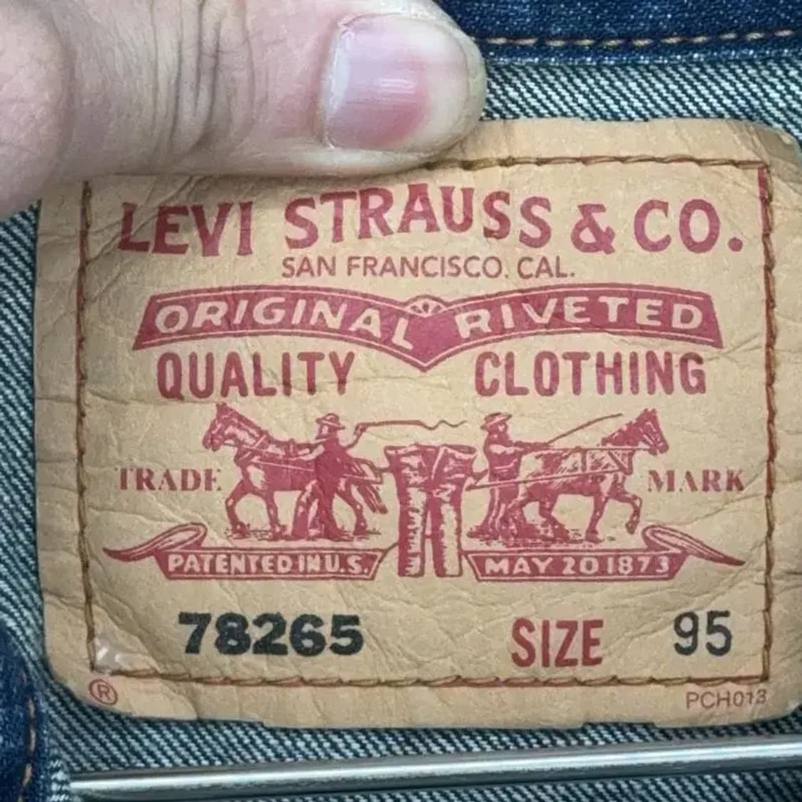 리바이스 여성 워싱 데님 자켓 95 상품이미지5