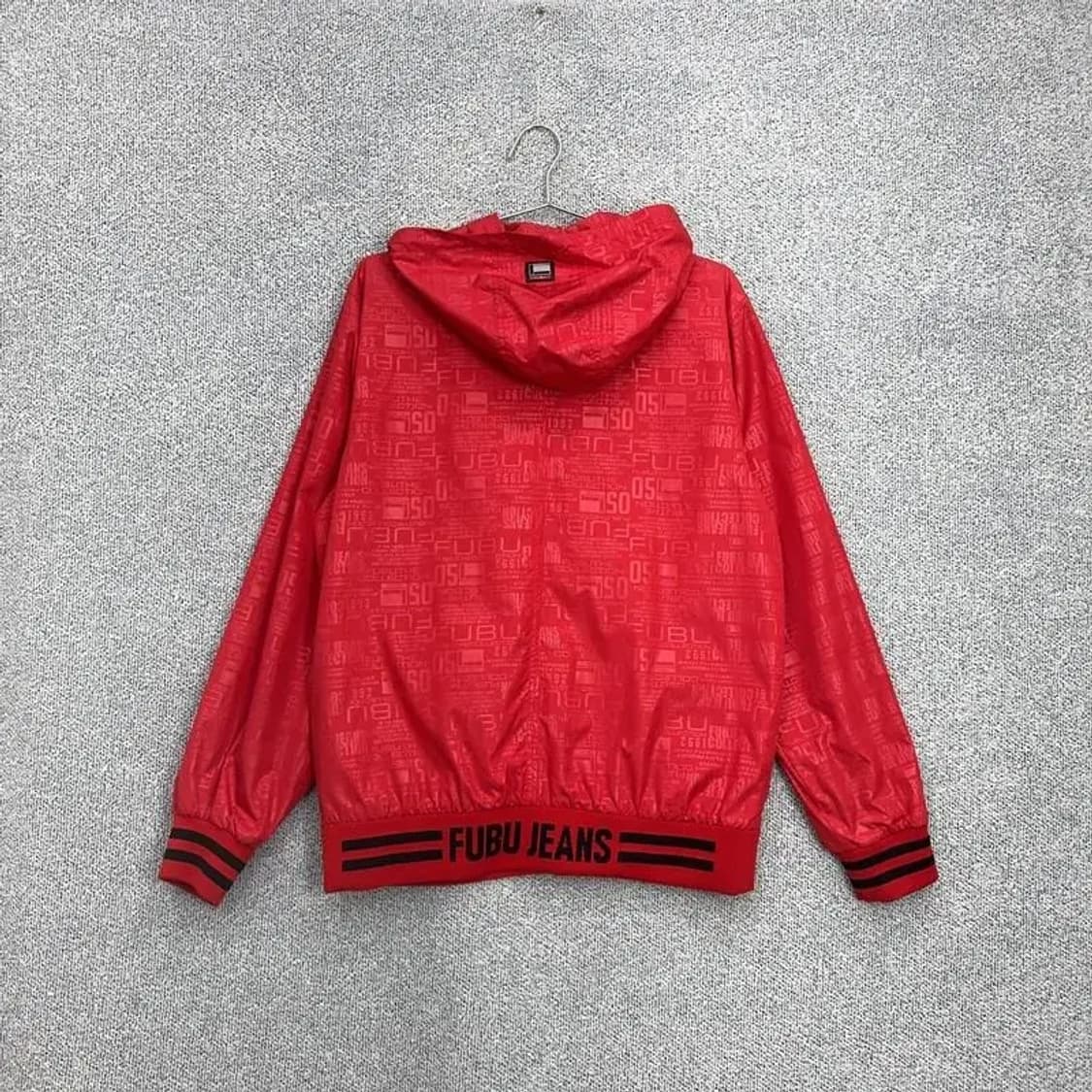 후부 빈티지 레드 후드집업 100 상품이미지2