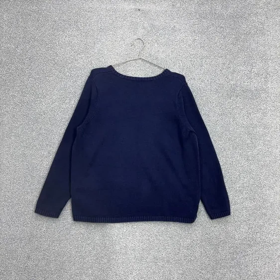 로렌 랄프로렌 여성 브이넥 코튼 니트 XL 상품이미지2