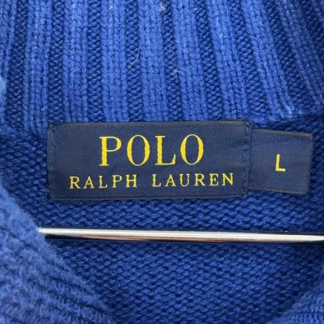 폴로 신형 블루 버튼 니트 L 상품이미지4