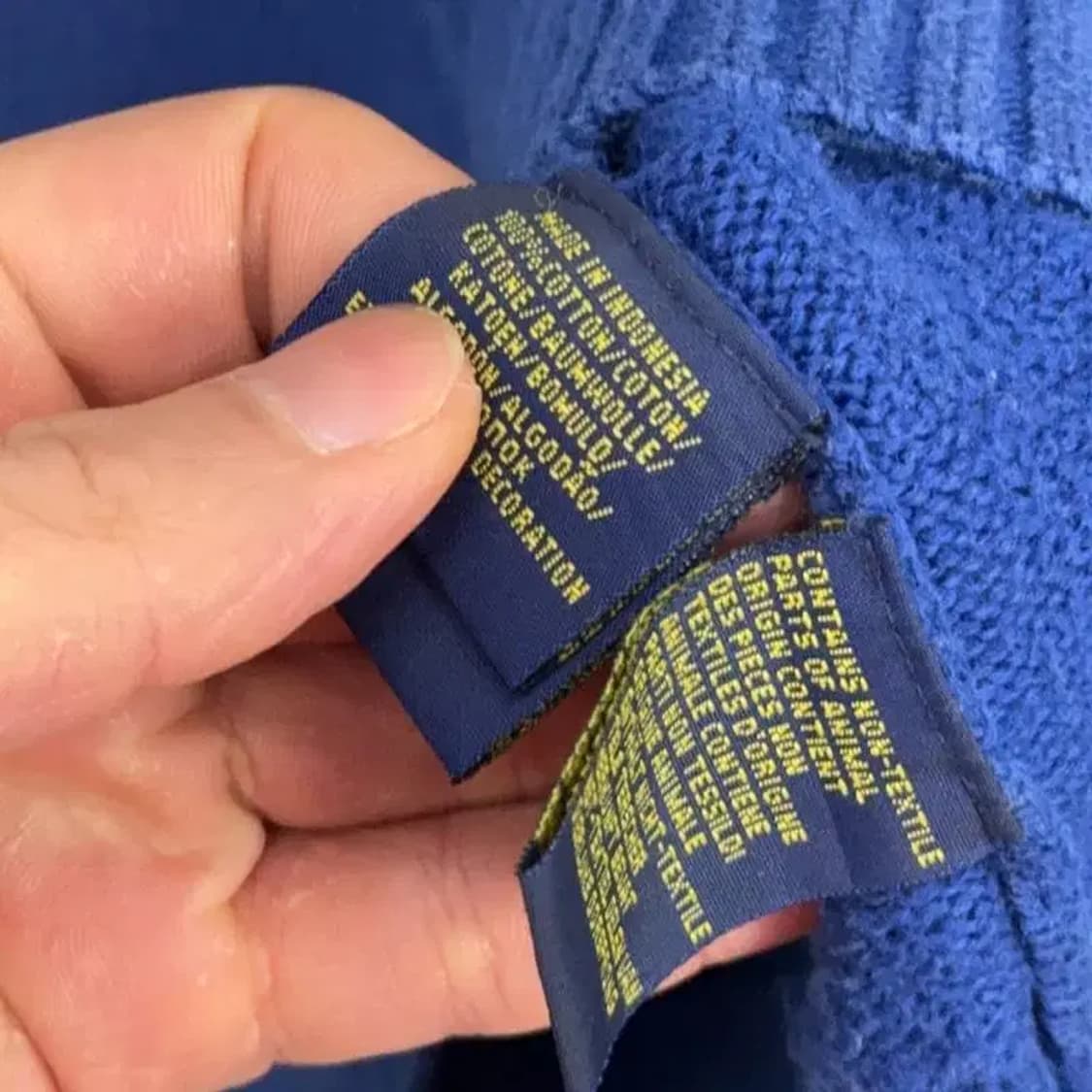 폴로 신형 블루 버튼 니트 L 상품이미지5